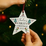 Baby's First Christmas Bauble Personalised Gift For Kids