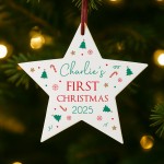 Personalised Baby's First Christmas Bauble Gift Tree Decoration Personalised Baby's First Christmas Bauble Gift Tree Decoration