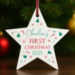Personalised Baby's First Christmas Bauble Gift Tree Decoration Personalised Baby's First Christmas Bauble Gift Tree Decoration