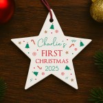 Personalised Baby's First Christmas Bauble Gift Tree Decoration Personalised Baby's First Christmas Bauble Gift Tree Decoration