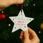 Personalised Baby's First Christmas Bauble Gift Tree Decoration Personalised Baby's First Christmas Bauble Gift Tree Decoration