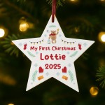 Personalised Baby Boy Baby Girl's 1st Christmas Decoration Personalised Baby Boy Baby Girl's 1st Christmas Decoration