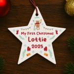 Personalised Baby Boy Baby Girl's 1st Christmas Decoration Personalised Baby Boy Baby Girl's 1st Christmas Decoration