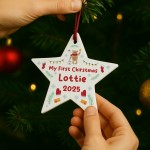 Personalised Baby Boy Baby Girl's 1st Christmas Decoration Personalised Baby Boy Baby Girl's 1st Christmas Decoration