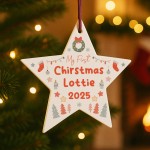 Baby Boy Baby Girls 1st Christmas Decoration Personalised