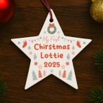 Baby Boy Baby Girls 1st Christmas Decoration Personalised