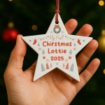 Baby Boy Baby Girls 1st Christmas Decoration Personalised