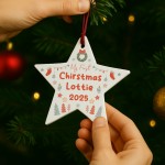 Baby Boy Baby Girls 1st Christmas Decoration Personalised