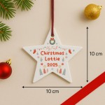Baby Boy Baby Girls 1st Christmas Decoration Personalised