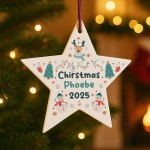 Personalised My First Christmas Star Decoration For Baby Boy