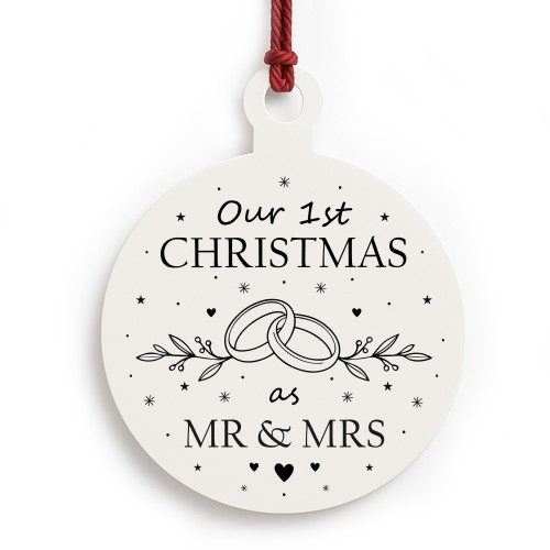 First Christmas As Mr And Mrs Bauble Newlywed Christmas Gift First Christmas As Mr And Mrs Bauble Newlywed Christmas Gift