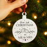 First Christmas As Mr And Mrs Bauble Newlywed Christmas Gift First Christmas As Mr And Mrs Bauble Newlywed Christmas Gift