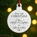 First Christmas As Mr And Mrs Bauble Newlywed Christmas Gift First Christmas As Mr And Mrs Bauble Newlywed Christmas Gift