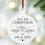 First Christmas As Mr And Mrs Bauble Newlywed Christmas Gift First Christmas As Mr And Mrs Bauble Newlywed Christmas Gift