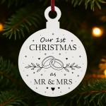 First Christmas As Mr And Mrs Bauble Newlywed Christmas Gift First Christmas As Mr And Mrs Bauble Newlywed Christmas Gift