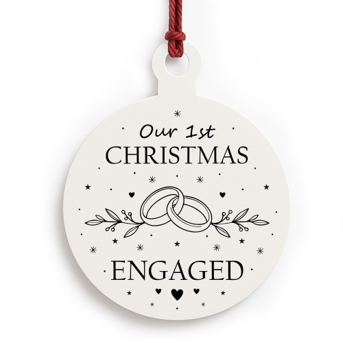 First Christmas Engaged Bauble Christmas Gift For Couple First Christmas Engaged Bauble Christmas Gift For Couple