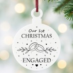 First Christmas Engaged Bauble Christmas Gift For Couple First Christmas Engaged Bauble Christmas Gift For Couple