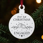 First Christmas Engaged Bauble Christmas Gift For Couple First Christmas Engaged Bauble Christmas Gift For Couple