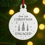 Our 1st Christmas Engaged Bauble Christmas Gift For Couple Our 1st Christmas Engaged Bauble Christmas Gift For Couple