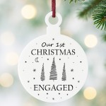 Our 1st Christmas Engaged Bauble Christmas Gift For Couple Our 1st Christmas Engaged Bauble Christmas Gift For Couple