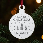 Our 1st Christmas Engaged Bauble Christmas Gift For Couple Our 1st Christmas Engaged Bauble Christmas Gift For Couple