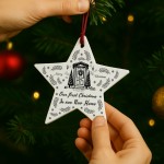 New Home 1st Christmas Bauble Gift For Couple Family Friend New Home 1st Christmas Bauble Gift For Couple Family Friend