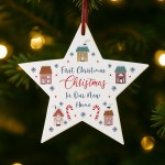 First Christmas In Our New Home Bauble Acrylic Star For Christma First Christmas In Our New Home Bauble Acrylic Star For Christma