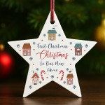 First Christmas In Our New Home Bauble Acrylic Star For Christma First Christmas In Our New Home Bauble Acrylic Star For Christma