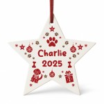 Pet Bauble For Dog Puppy Personalised Christmas Tree Decoration Pet Bauble For Dog Puppy Personalised Christmas Tree Decoration