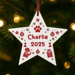 Pet Bauble For Dog Puppy Personalised Christmas Tree Decoration Pet Bauble For Dog Puppy Personalised Christmas Tree Decoration