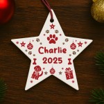 Pet Bauble For Dog Puppy Personalised Christmas Tree Decoration Pet Bauble For Dog Puppy Personalised Christmas Tree Decoration
