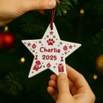 Pet Bauble For Dog Puppy Personalised Christmas Tree Decoration Pet Bauble For Dog Puppy Personalised Christmas Tree Decoration