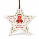 1st Christmas In Our New Home Bauble Personalised Acrylic Star