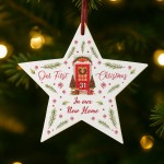 1st Christmas In Our New Home Bauble Personalised Acrylic Star