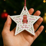 1st Christmas In Our New Home Bauble Personalised Acrylic Star