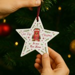 1st Christmas In Our New Home Bauble Personalised Acrylic Star