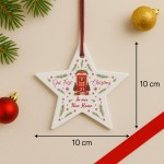 1st Christmas In Our New Home Bauble Personalised Acrylic Star