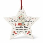 Personalised Our 1st Christmas In Our New Home Bauble