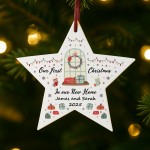 Personalised Our 1st Christmas In Our New Home Bauble