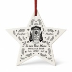 Personalised Our First Christmas In Our New Home Bauble
