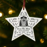 Personalised Our First Christmas In Our New Home Bauble
