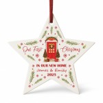 Our First Christmas In Our New Home Bauble Personalised Star
