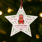 Our First Christmas In Our New Home Bauble Personalised Star