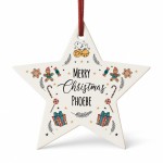 Merry Christmas Bauble For Friend Family Personalised Tree Decor Merry Christmas Bauble For Friend Family Personalised Tree Decor