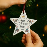 Merry Christmas Bauble For Friend Family Personalised Tree Decor Merry Christmas Bauble For Friend Family Personalised Tree Decor