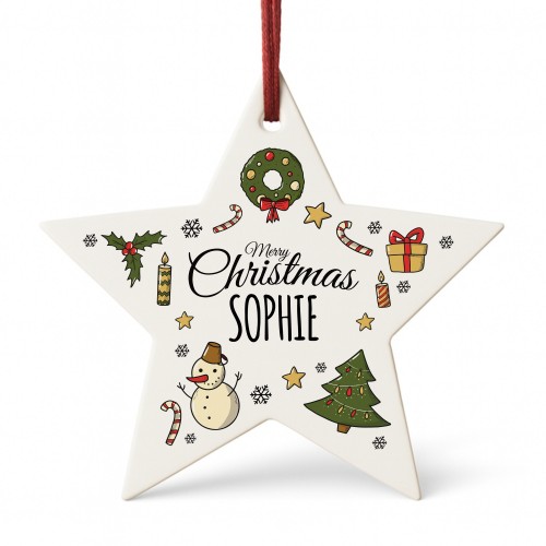 Personalised Christmas Bauble For Friend Family Tree Decorations Personalised Christmas Bauble For Friend Family Tree Decorations