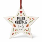 My First Christmas Bauble For Baby Personalised Gift For Kids My First Christmas Bauble For Baby Personalised Gift For Kids