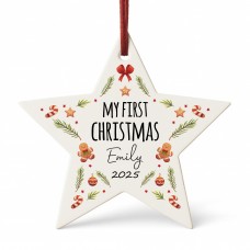 My First Christmas Bauble For Baby Personalised Gift For Kids