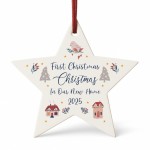 First Christmas In Our New Home Bauble Personalised Acrylic Star First Christmas In Our New Home Bauble Personalised Acrylic Star