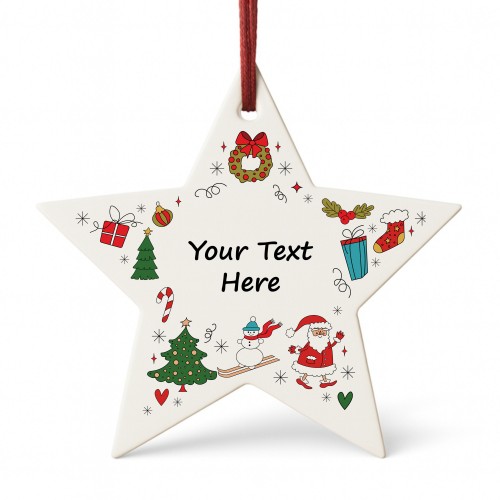 Christmas Decoration For Friend Family Personalised Bauble Christmas Decoration For Friend Family Personalised Bauble